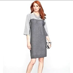 Talbots Sweater Dress w/ Soft Merino Wool Gray XS